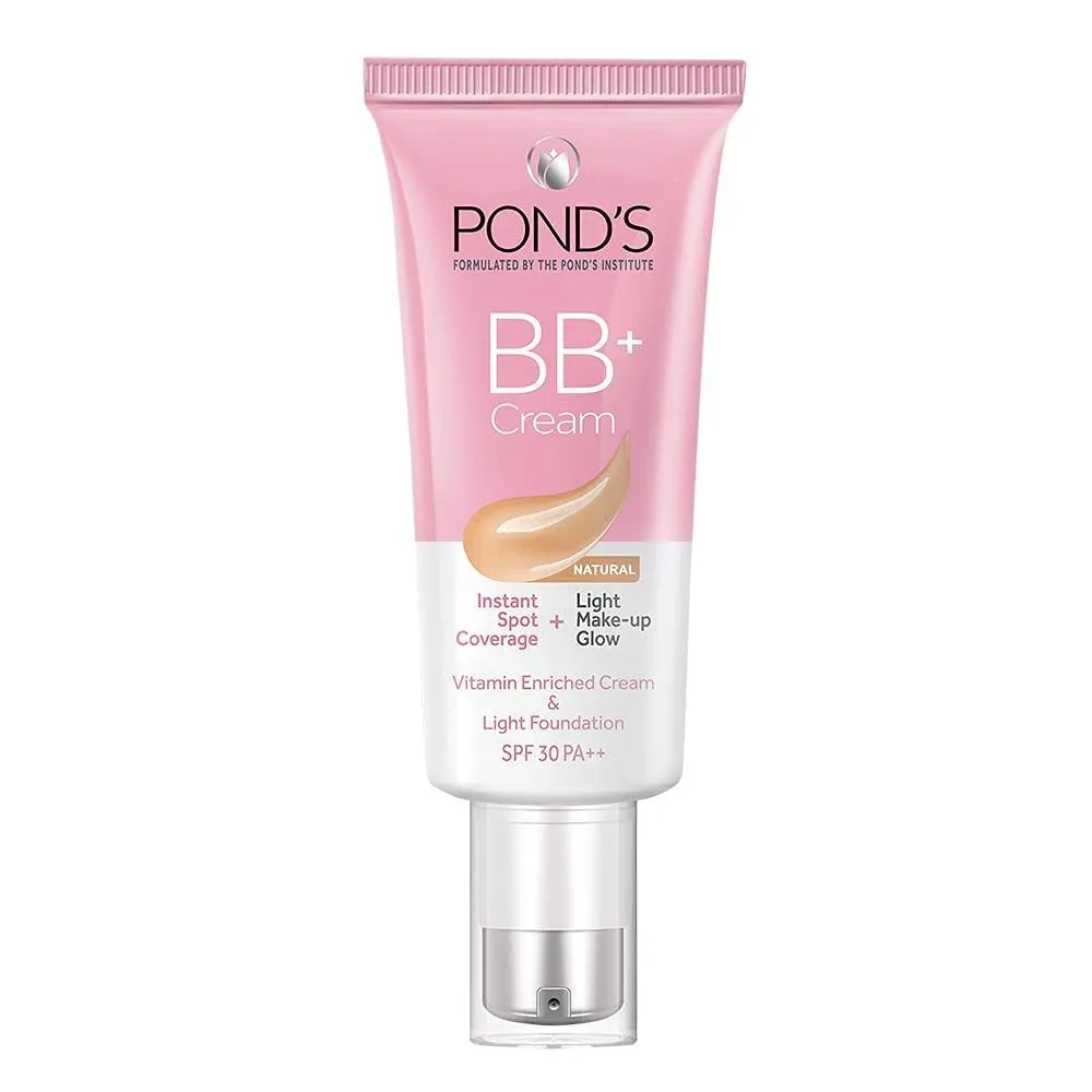 POND-S BB  Cream, Natural Shade, Light Coverage with Glow Effect, 30g