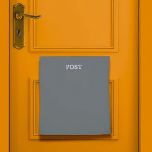 Post Catcher Bag for Mail Slots, Letter Boxes [Grey] No Tools or Screws Needed No Bending Down, Stops Dog Eating Mail (Grey)