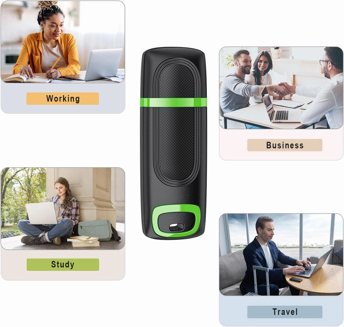 RAOYI 5 Pack 64GB Flash Drive, USB 3.0 High Speed Memory Stick Thumb Drive Jump Drive Zip Drive for Data Storage and Backup (Multicolor)