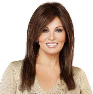 Raquel Welch Always Long Layered Comfort Cap Wig by Hairuwear, Large Cap Size, RL10/12 Sunlit Chestnut