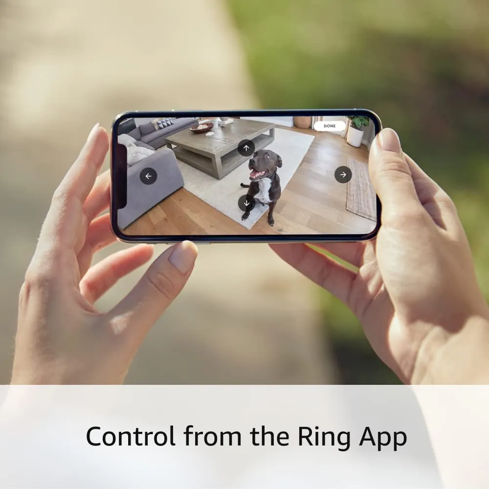Ring Indoor/Outdoor Pan-Tilt Mount for Outdoor Cam (Stick Up Cam) Plug-In, White (Power adapter and camera not included)