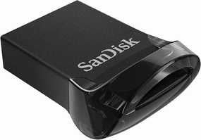 SanDisk 128GB Ultra Fit USB 3.1 Flash Drive Low Profile (SDCZ430-128G-G46) High Speed Memory Pen Drive Bundle with 1 Everything But Stromboli Lanyard