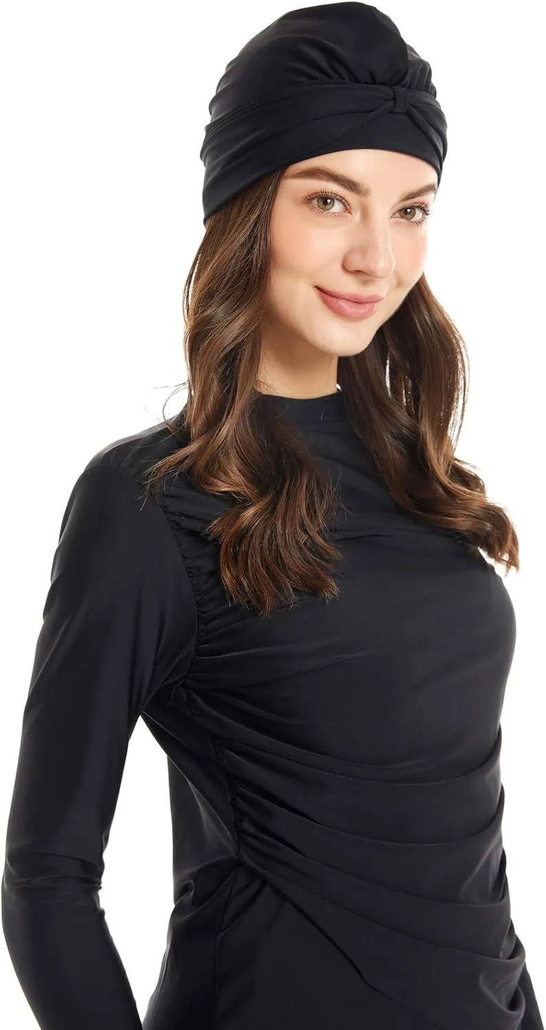 seafanny Women Modest Swimsuit Long Sleeve Burkini Full Cover Muslim Swimwear