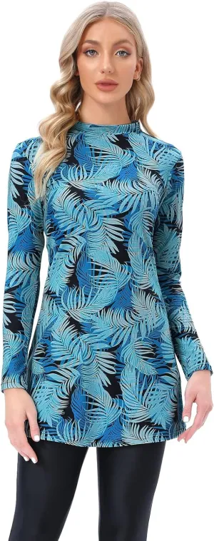 seafanny Womens' Modest Swimsuit 3 Pieces Full Cover Hijab Burkini