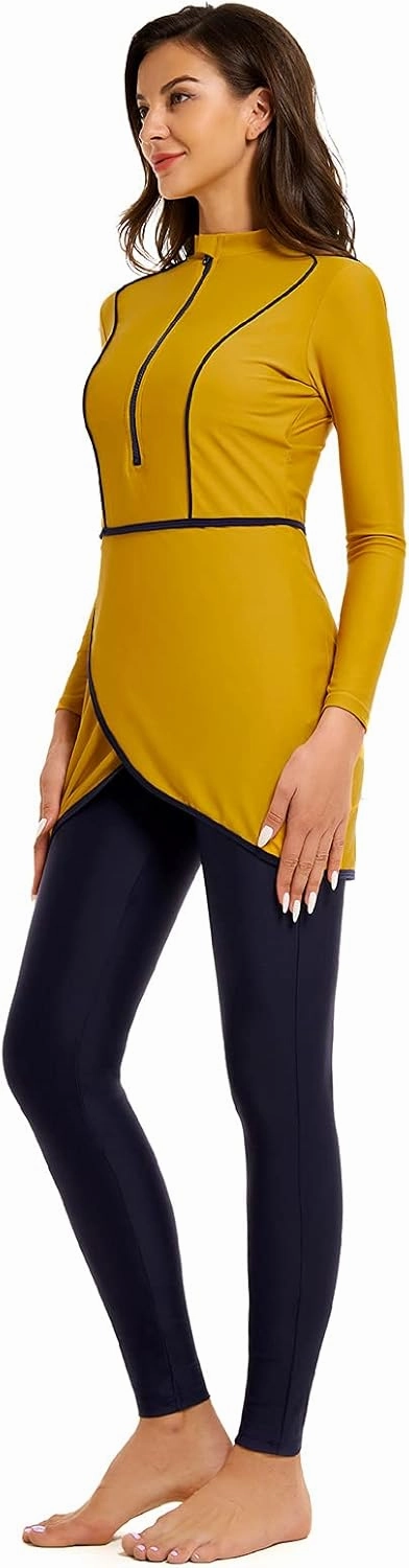 seafanny Women Muslim Swimwear Long Sleeve Burkini Full Cover Hijab Modest Swimsuit