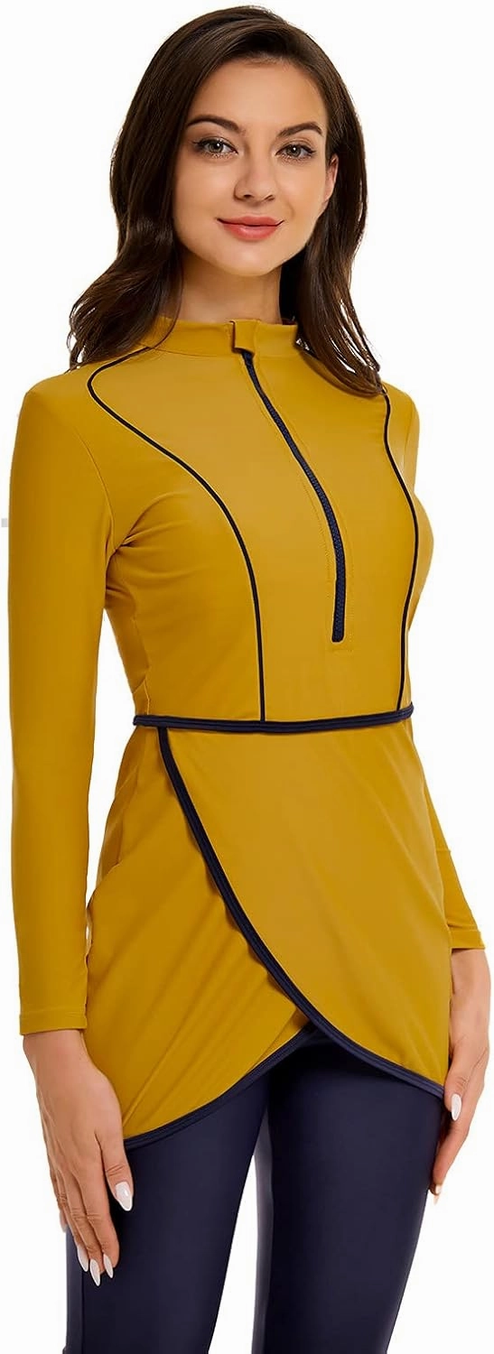 seafanny Women Muslim Swimwear Long Sleeve Burkini Full Cover Hijab Modest Swimsuit