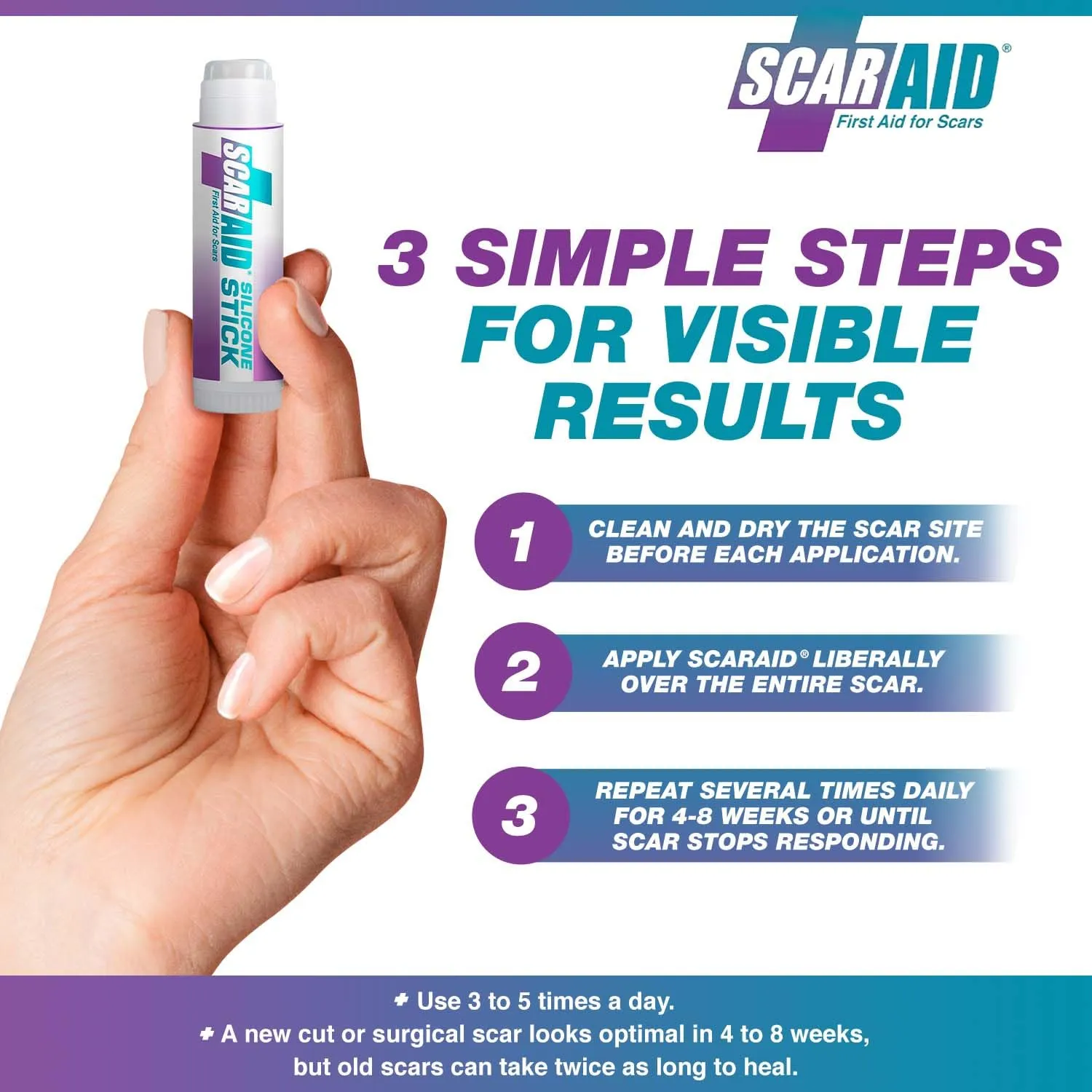 Silicone Scar Gel for Scars After Surgery, C Section Scar & Deep Scar Removal, Silicone Stick, Silicone Scar Gel for Surgical Scars & Keloid Scar Treatment, Silicone Gel for Scars After Surgery, 4.25g