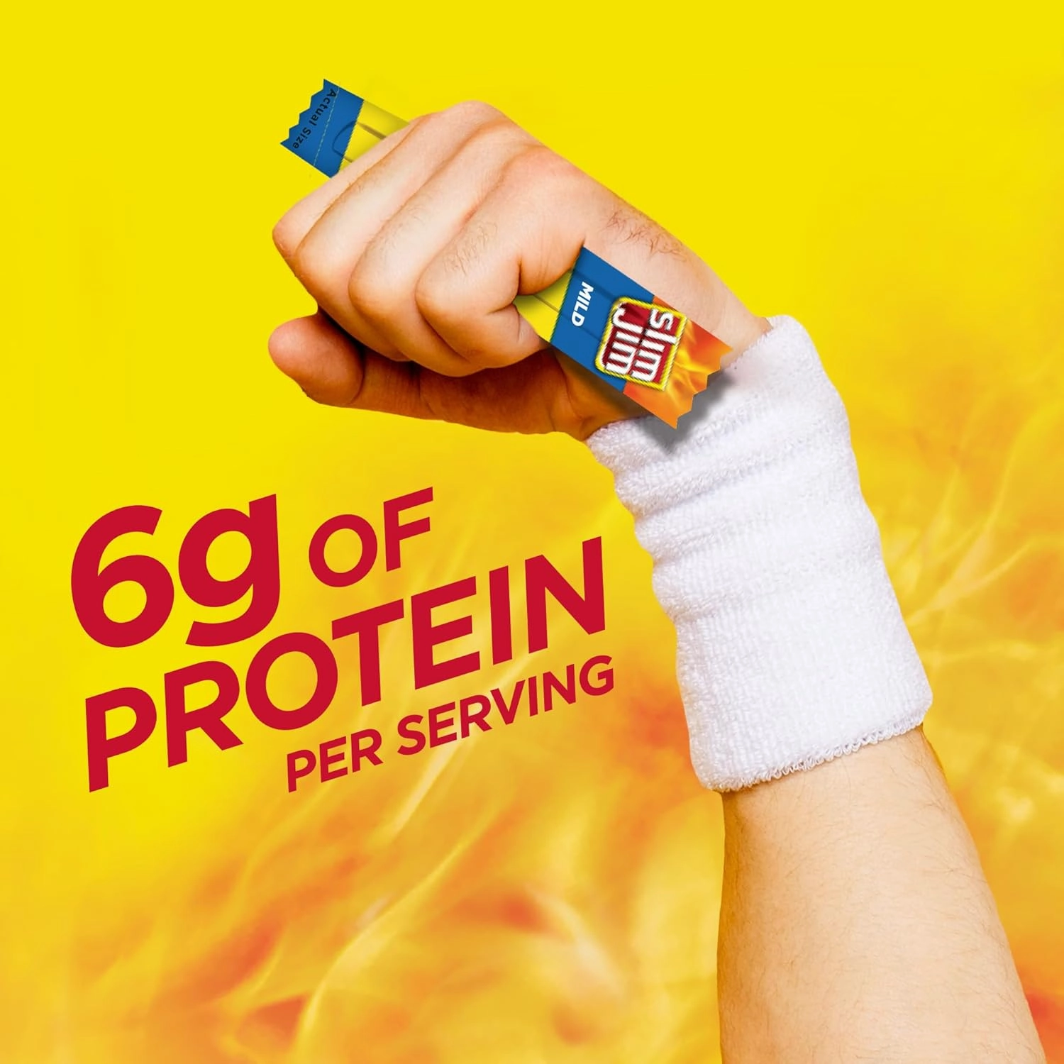 Slim Jim Smoked Meat Sticks, Mild Flavor, 6g Protein Per Serving, Snack Size, 0.28 oz. (100 Count)