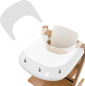 Suction Solver Sticker Compatible with Stokke Tripp Trapp Tray Safe Adehisve Placemat Improves Suction Keeps Suction Bowls and Toys Baby High Chair Placemat (3pc, Tray Shape)