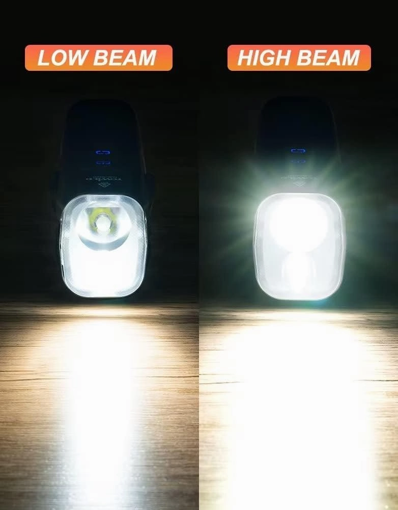 TOWILD DLite1800 Bike Lights for Night Riding 1800LM Dual Light Source System,Super Bright Front Bicycle Light Waterproof Bike Headlight for Mountain,Road,Commuter Cycling -Fits All Bikes