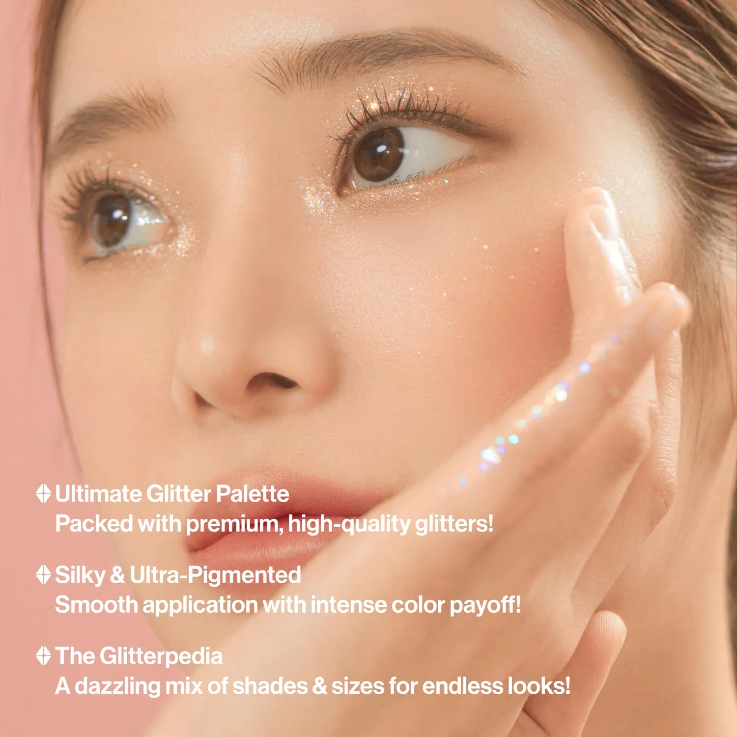 UNLEASHIA Glitterpedia Eye Palette NO.3 All of Coralpink