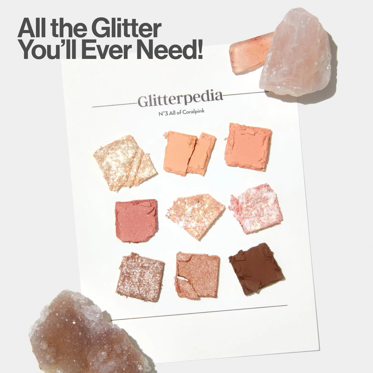 UNLEASHIA Glitterpedia Eye Palette NO.3 All of Coralpink