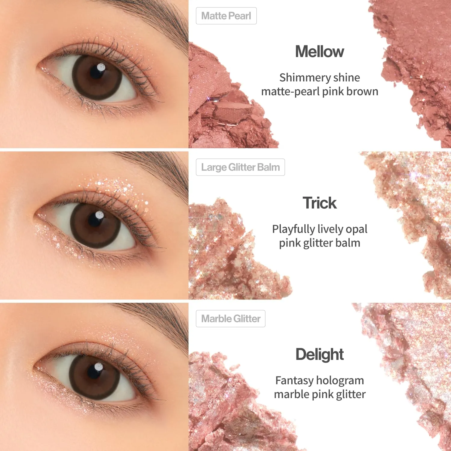 UNLEASHIA Glitterpedia Eye Palette NO.3 All of Coralpink