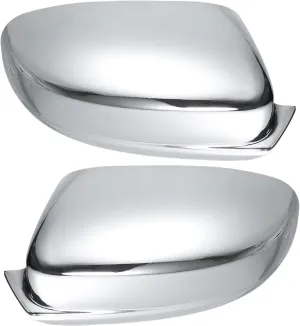 uxcell 1 Pair Chrome Plated Full Mirror Cover Cap for Chrysler 300 300C 2011-2022 for Dodge Charger 2011-2022