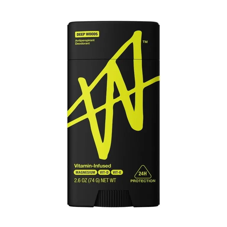 W by jake paul Deep Woods Vitamin-Infused Antiperspirant Deodorant, 24H Protection, 2.6 oz