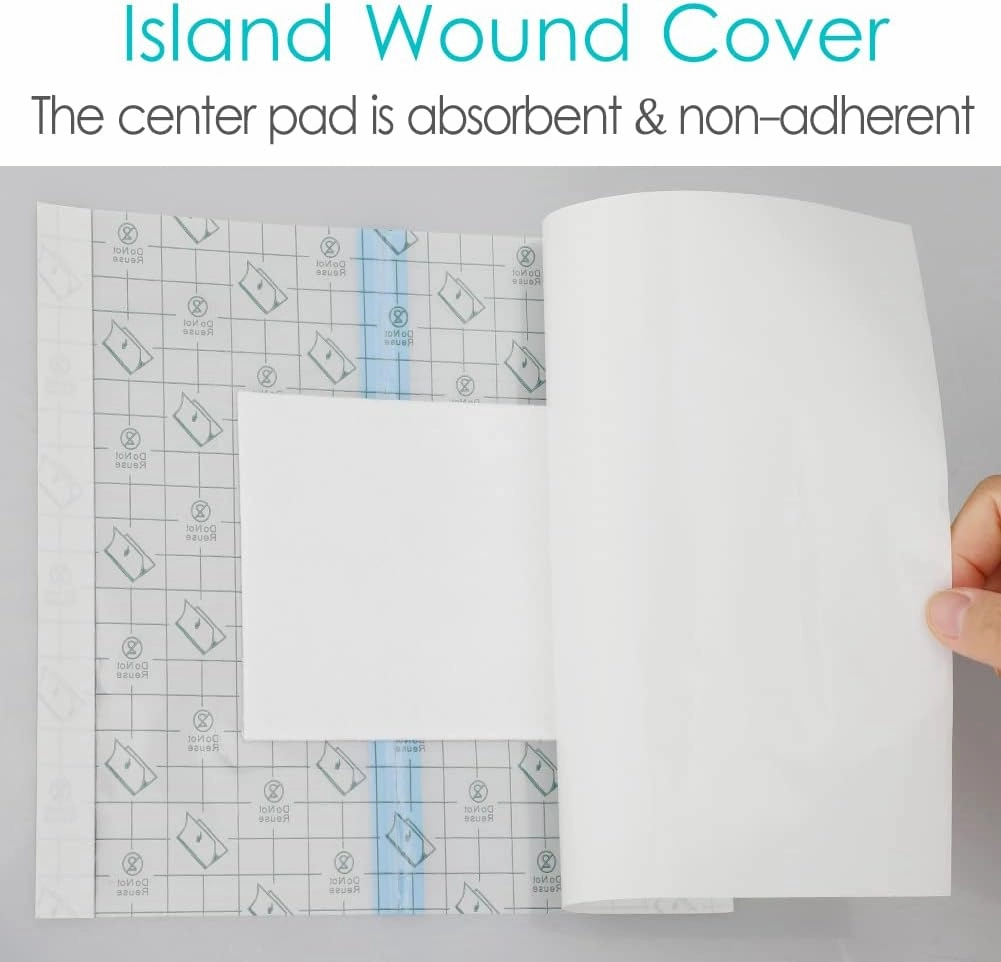 Waterproof Shower Cover with Non-Stick Center Pad for Large Port Surgery Incisions Protector Patch Transparent Film Clear Adhesive Wounds Dressing Bandage Shields (6x6 inch (Pack of 25))