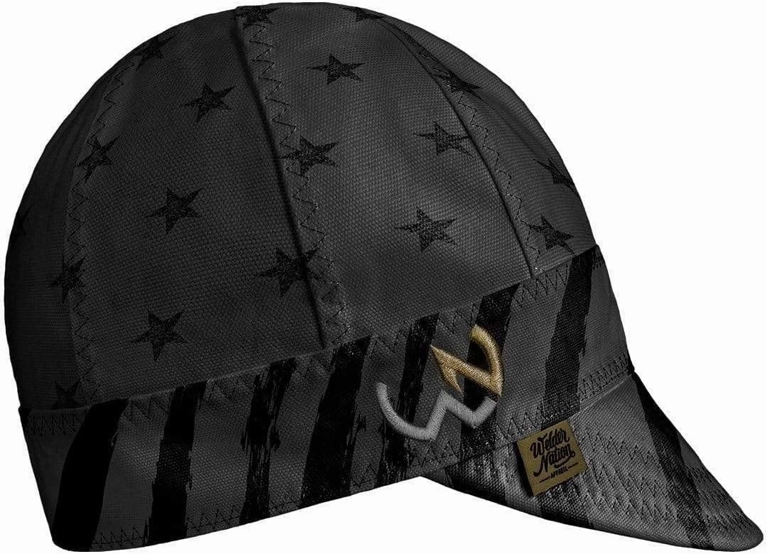 Welder Nation 8 Panel Soft, 8 oz Light Weight Cotton Welding Cap, Durable for Safety and Protection While Welding. Stick ARC