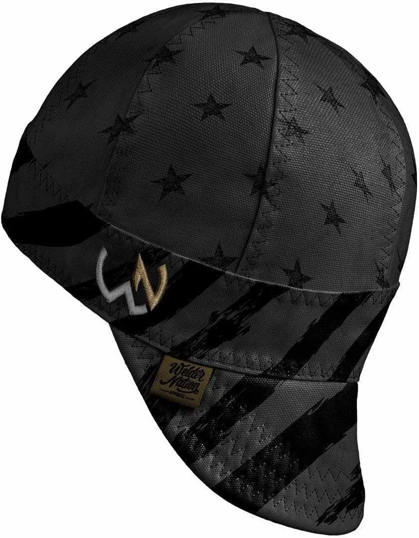 Welder Nation 8 Panel Soft, 8 oz Light Weight Cotton Welding Cap, Durable for Safety and Protection While Welding. Stick ARC
