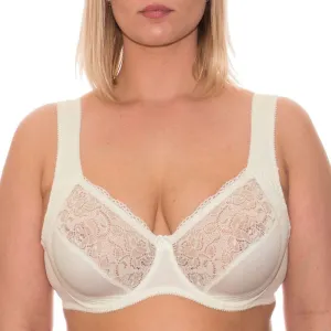 Wide Strap Bra Plus Size Full Coverage Underwire Support Panels 34 36 38 40 42 44 / C D E F G H I J