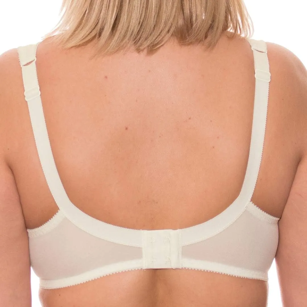Wide Strap Bra Plus Size Full Coverage Underwire Support Panels 34 36 38 40 42 44 / C D E F G H I J