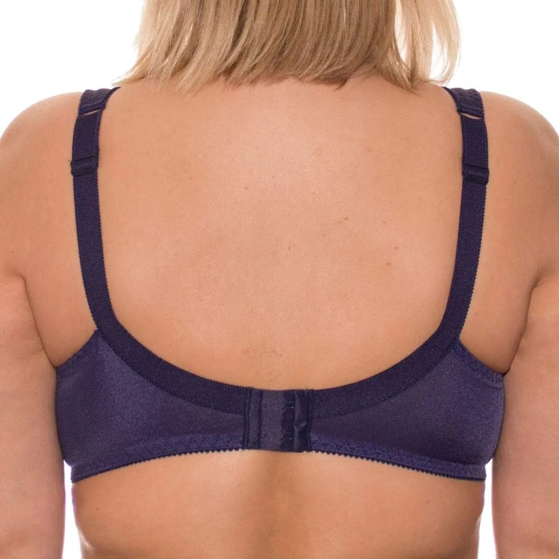 Wide Strap Bra Plus Size Full Coverage Underwire Support Panels 34 36 38 40 42 44 / C D E F G H I J