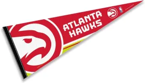 WinCraft Atlanta Hawks Pennant Full Size 12 in X 30 in