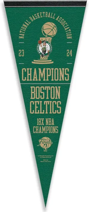 WinCraft Boston Celtics 2024 Finals Champions Pennant Flag