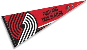 WinCraft Portland Trailbazers Pennant Full Size 12 in X 30 in
