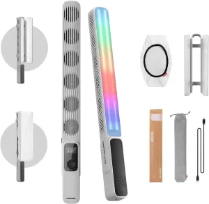 ZHIYUN CINEPEER CF100 Combo 100W LED Video Light Wand Max 2610 Lux RGB 2700K~6500K CRI 96  Portable Light Stick with 6 Effects Continuous Output Lighting
